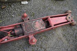 A vintage Epcojack Model 70 trolley jack