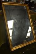 A modern gilt frame wall mirror, approx 86 x 60cm