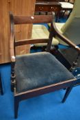 A 19th Century mahogany railback carver chair