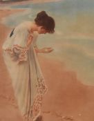 After William Henry Margetson RI (1860-1941, British), aquatint, 'The Sea Hath Its Pearls',