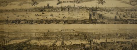 After Henry William Brewer (1836-1903, British), print, An annotated illustration of the city of