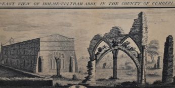 After Samuel and Nathaniel Buck (18th Century), print, 'The South East View of Holme-Cultram Abbey