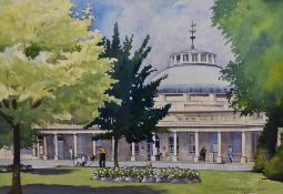 Frederick Lea GRA (b.1945, British), watercolours, Two illustrations - 'Montpellier Rotunda,