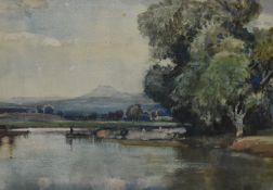 *Local Interest - Samuel John Lamorna Birch (1869-1955, British), watercolour, 'Pen-Y-Ghent',
