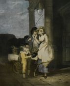 After Francis Wheatley RA (1747-1801, British), coloured prints, Five illustrations from the '