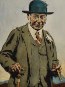 Joseph Simpson (19th/20th Century, British), coloured lithograph, 'The Yellow Earl, Hugh Lowther',