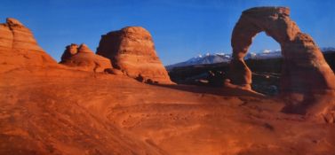 20th Century, photographic print, Arches National Park in Utah, framed, mounted, and under glass,