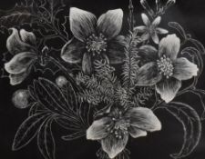 George Francis Reiss (1893-1973, British), etching, 'A Christmas Bunch', a still life