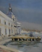 William Ainsworth Wildman (1882-1950, British), watercolour, A Venetian canal scene, signed to the