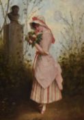 19th Century, after Pierre Duval Le Camus (1790-1854, French), oil on board, A young woman