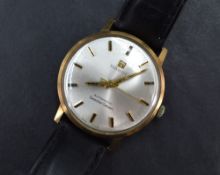 A gent's Tissot 9ct gold Seastar Seven automatic wristwatch having a baton numeral dial on