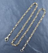 A 9ct gold oval belcher link chain, approx 18' & 4.1g