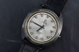 An Omega Seamaster Cosmic 2000 automatic wristwatch, the silver tone dial having baton five minute