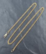 A 9ct gold curb link chain, approx 18' & 10.5g