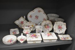A selection of Royal Crown Derby 'Derby Posies' patterned porcelain, to include a quatrefoil