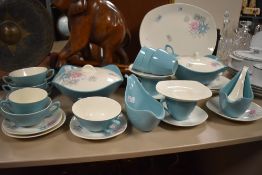 An attractive Midwinter Modern Fashion, Style Craft 'Quite Contrary'pattern tea and dinner wares,