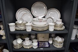 A quantity of Paragon Belinda patterned tableware, decorated with a banded foliate design, and a