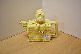 A 1930s Lingard novelty teapot in the form of Humpty Dumpty, measuring 16cm high