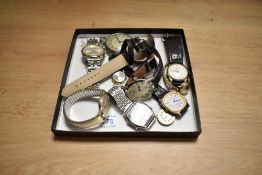 A selection of watches, to include a Smith's Empire chronograph pocket watch, an Avia wristwatch wi