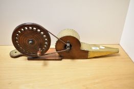 A set of 19th Century Westmorland peat bellows, cased in brass and measuring 58cm long
