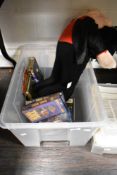 A novelty Big Softy Michael Jackson soft toy, and a small number of VCR video tapes and DVDs