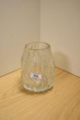 A mid-20th Century Continental art glass vase, possibly by the German Ingrid Glass company, having a