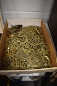 An assorted collection of vintage horse brasses