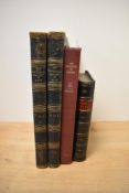 Two leather bound volumes of Knight's 'The Pictorial Gallery of Arts' (I & II), a copy of 'The