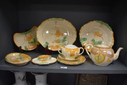 A selection of early 20th Century J & G Meakin Jacobean Ware patterned tableware