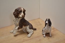 A Country Artists Springer Spaniel study and one similar but smaller.