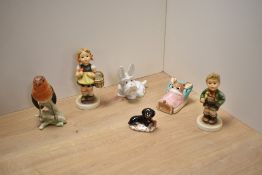 A Beswick Pottery 'Dog With Ladybird On Nose' designed by Mr Watkin for the Fun Models series,