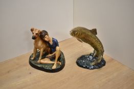 A Royal Doulton bone china figure group 'Buddies' HN2546, printed marks to underside, solld along