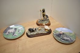 A Border Fine Arts All Creatures Great and Small figure group 'Time for Reflection' JH19 depicting a