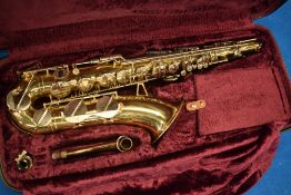 A LaFleur (by Boosey & Hawkes) saxophone, in fitted case