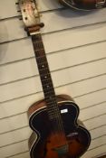 A Harmony master archtop guitar, with US case (This guitar forms part of the Olly Alcock