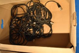 A box of XLR leads