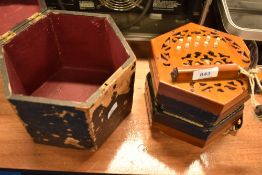 A traditional 21 button concertina, labelled Lachenal, 141712, early 20th Century, in wooden case