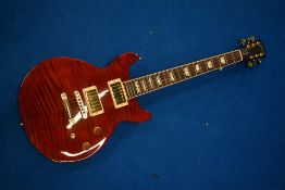 A Gibson Les Paul DC Standard PLUS electric guitar , serial number 01231683, having AAA maple top