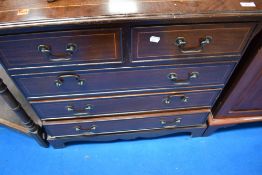 A reproduction Regency chest of two short over three long drawers, dimensions approx. W76 D41 H76cm