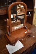 A Victorian toilet mirror , of small proportions, width approx. 42cm