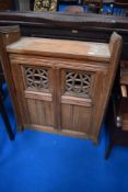 A Victorian Gothic Pine ecclesiastical bookstand/lecturn, approx dimensions. W84 H107cm