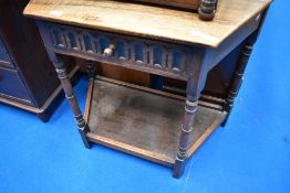 An Old Charm or similar oak side table , max width approx 87cm, depth 44cm