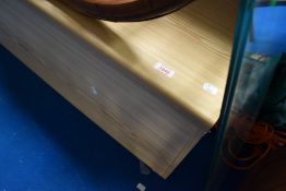 A vintage laminate bedding box