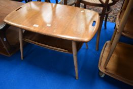 A vintage Ercol coffee table , with handles to ends, approx. 72 x 45cm