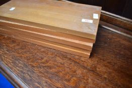 Five small ladderax shelves, each approx. 43 x 20cm