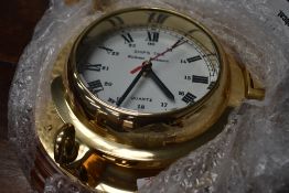 A brass ships style clock