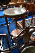 An Art Deco style occasional plant stand