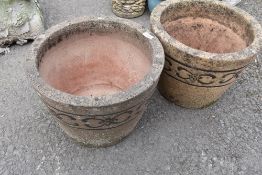 Two large garden planters