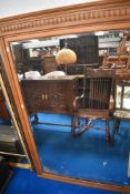 A 19yh Century stripped over mantel mirror, approx 139 x 105cm