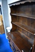 A vintage oak dresser in the Old Charm/Priory style